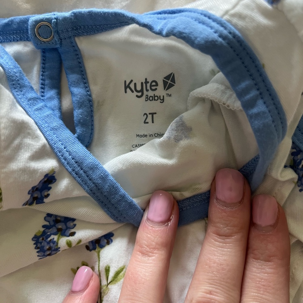 Kyte Baby Bluebells Bubble Romper - Picture 2 of 2